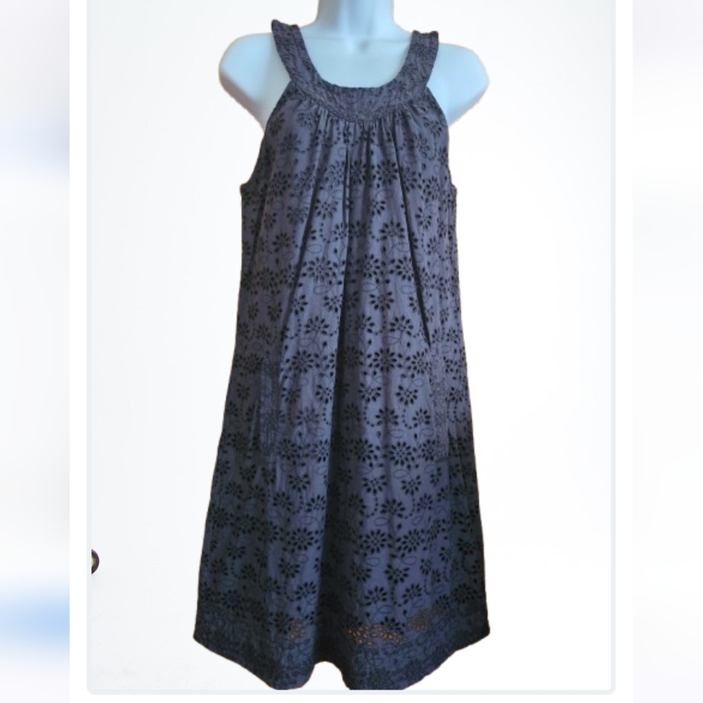J.Crew Factory-Cotton Dress Broderie Anglaise